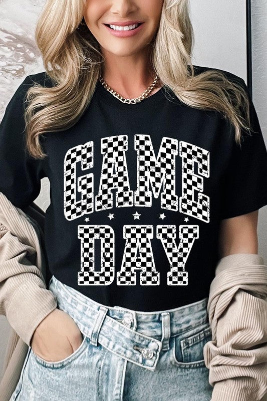 Checkered Game Day Graphic Tee