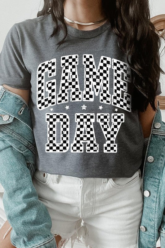 Checkered Game Day Graphic Tee