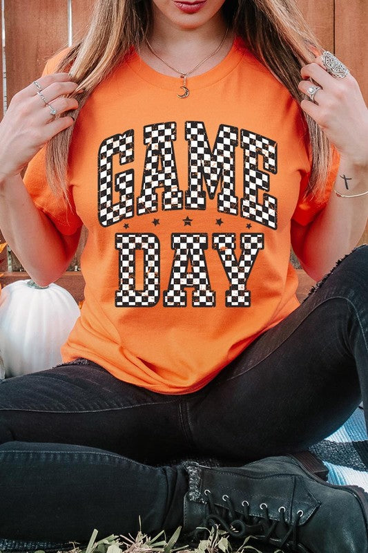 Checkered Game Day Graphic Tee