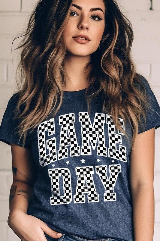 Checkered Game Day Graphic Tee