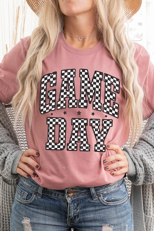 Checkered Game Day Graphic Tee