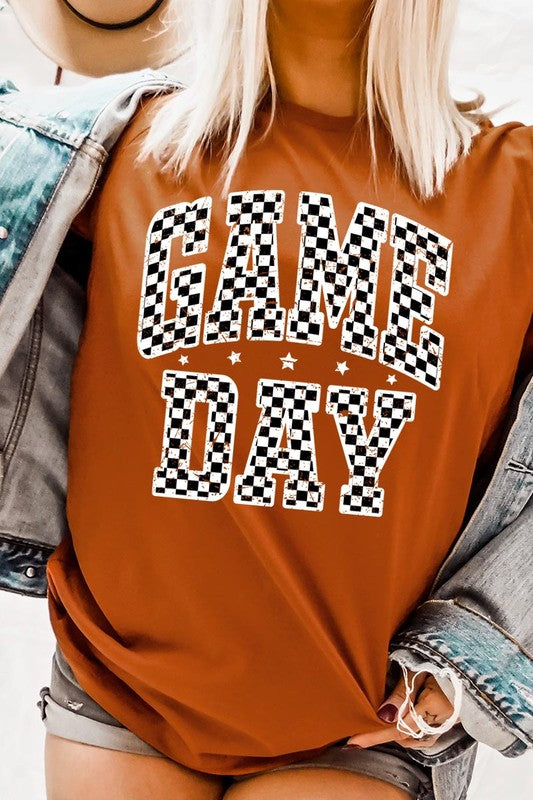 Checkered Game Day Graphic Tee