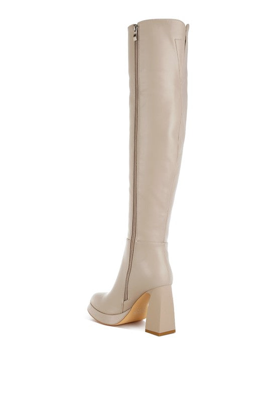 London Rag Nenana Faux Leather Knee-High Boots