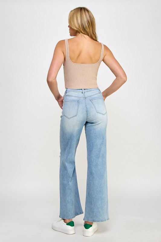 Denim Lab HIGH RISE RELAXED WIDE LEG