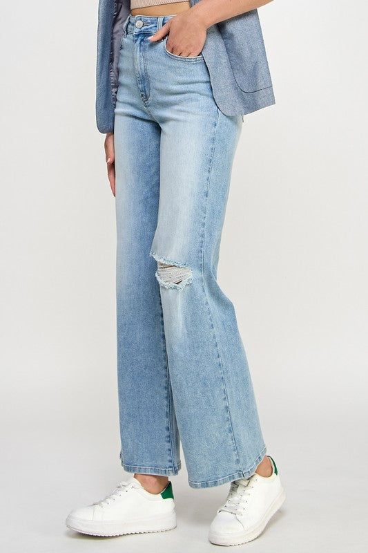 Denim Lab HIGH RISE RELAXED WIDE LEG