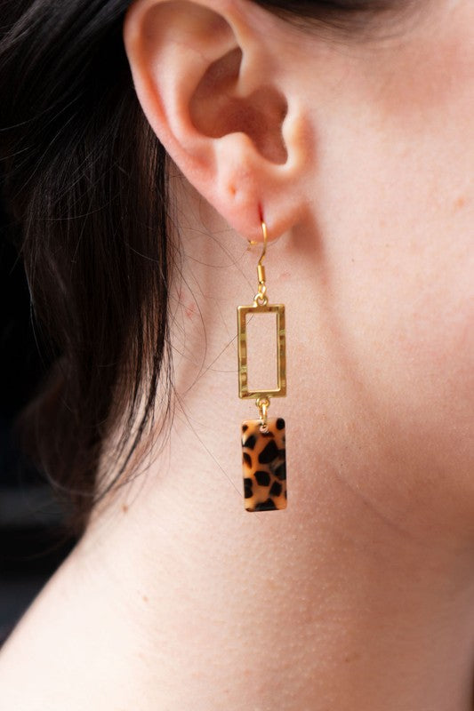 Raya Earrings In Cheetah