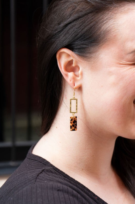 Raya Earrings In Cheetah