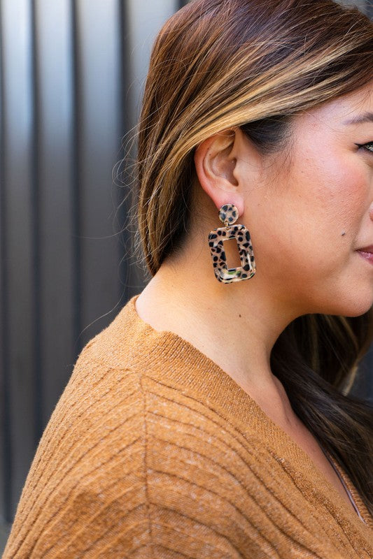 Margot Earrings In Cheetah