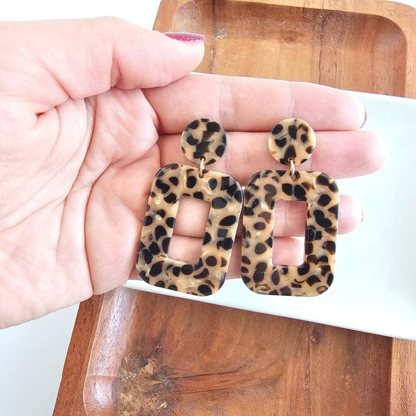 Margot Earrings In Cheetah