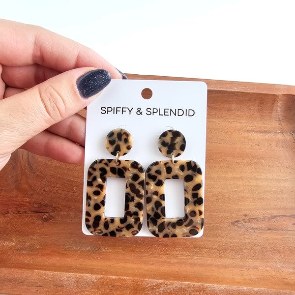 Margot Earrings In Cheetah