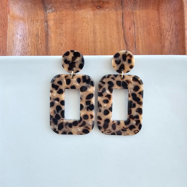 Margot Earrings In Cheetah