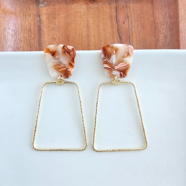 Ariana Earrings In Rust