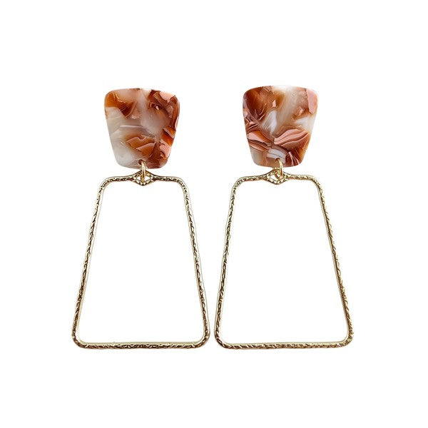 Ariana Earrings In Rust