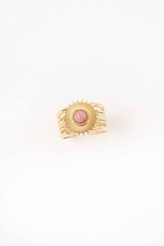 Celeste Starburst Adjustable Ring