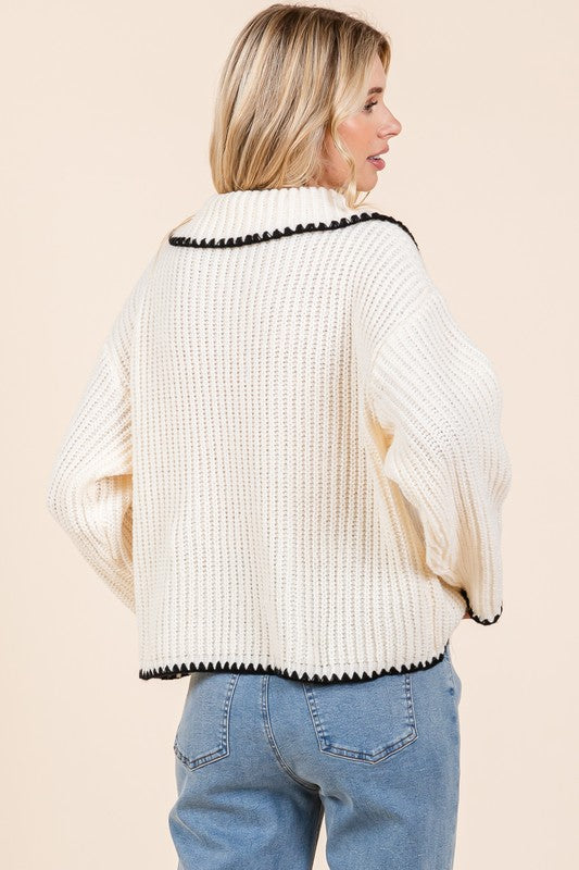 GeeGee Knit Sweater Cardigan