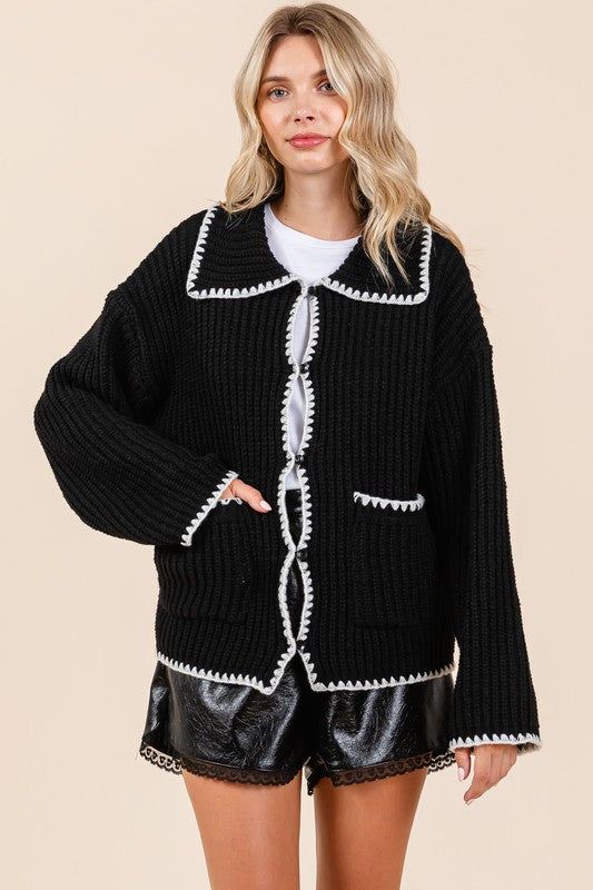 GeeGee Knit Sweater Cardigan