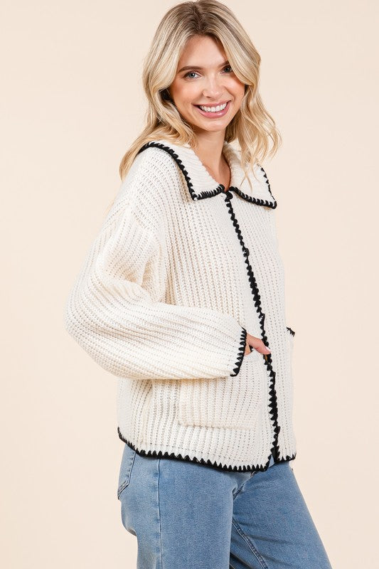 GeeGee Knit Sweater Cardigan