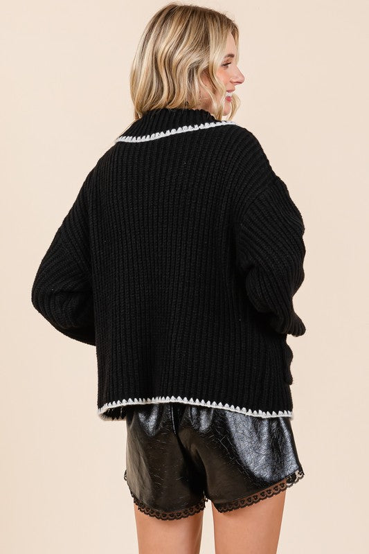 GeeGee Knit Sweater Cardigan