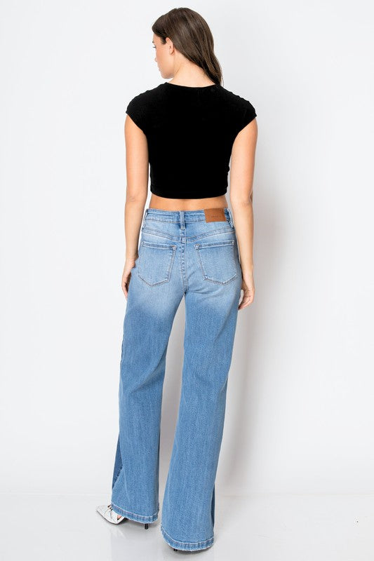 ARTEMIS VINTAGE TUMMY CONTROL 90'S VINTAGE HIGH RISE WIDE JEANS