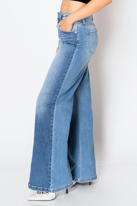 ARTEMIS VINTAGE TUMMY CONTROL 90'S VINTAGE HIGH RISE WIDE JEANS