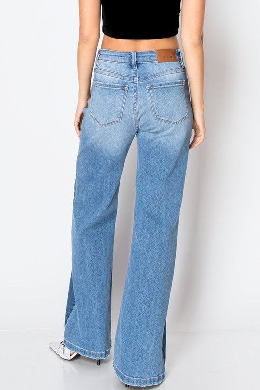 ARTEMIS VINTAGE TUMMY CONTROL 90'S VINTAGE HIGH RISE WIDE JEANS