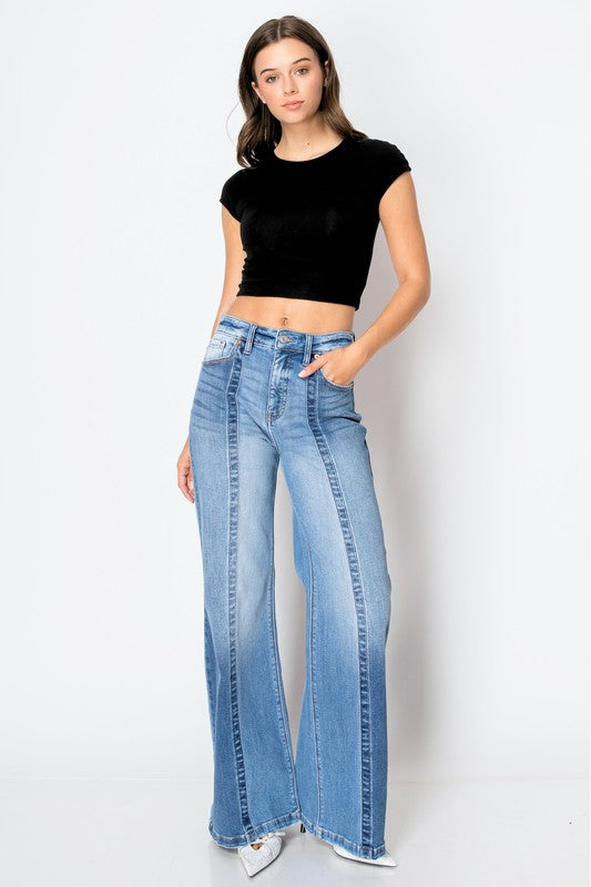 ARTEMIS VINTAGE TUMMY CONTROL 90'S VINTAGE HIGH RISE WIDE JEANS