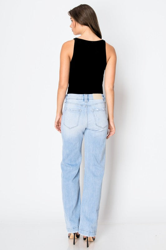 ARTEMIS VINTAGE TUMMY CONTROL HIGH RISE MODERN WIDE JEANS