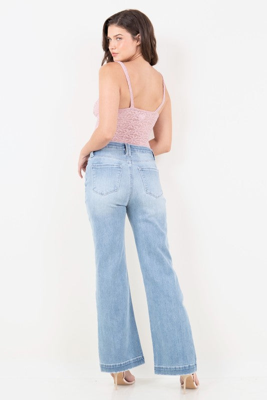 ARTEMIS VINTAGE CORSET HIGH RISE MODERN WIDE JEANS