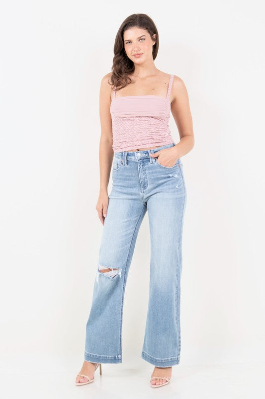 ARTEMIS VINTAGE CORSET HIGH RISE MODERN WIDE JEANS