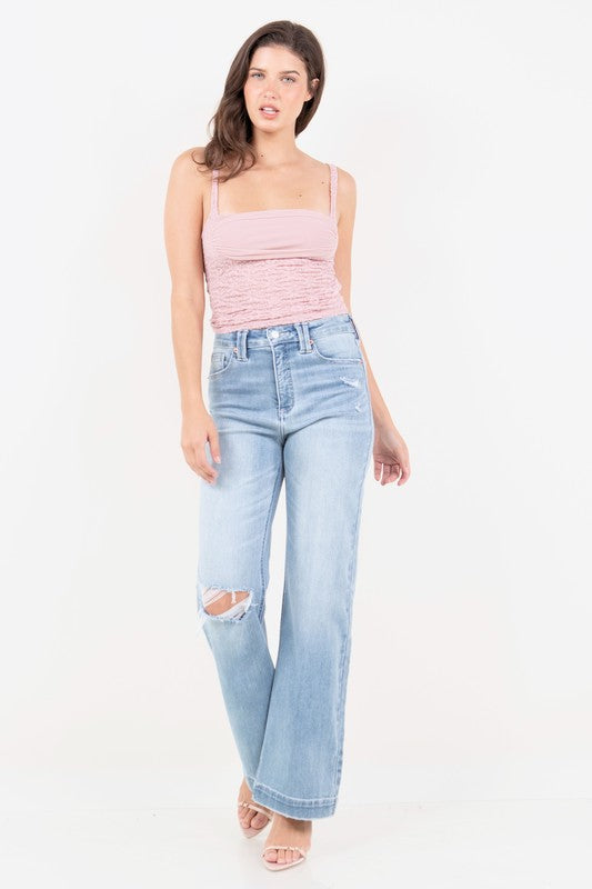 ARTEMIS VINTAGE CORSET HIGH RISE MODERN WIDE JEANS