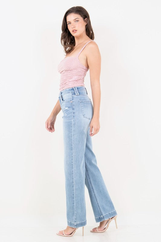 ARTEMIS VINTAGE CORSET HIGH RISE MODERN WIDE JEANS