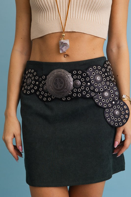 Boho SoHo Retro Boho Western Style Disc Belt