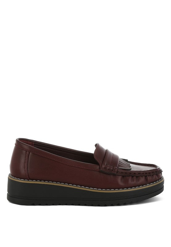 London Rag Croyda Fringed Nubuck Loafers