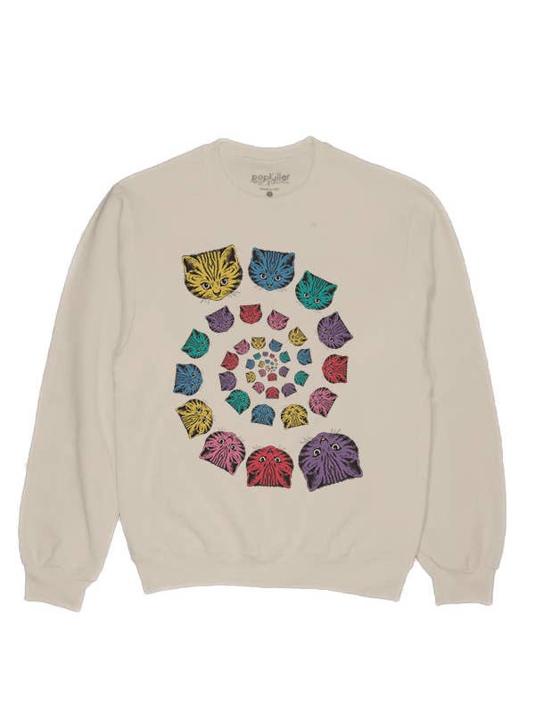 Popkiller Spiral Cats Sweatshirt