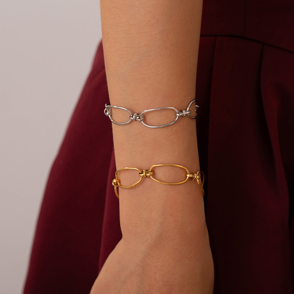 Titanium Steel Chain Bracelet - Boho Soho