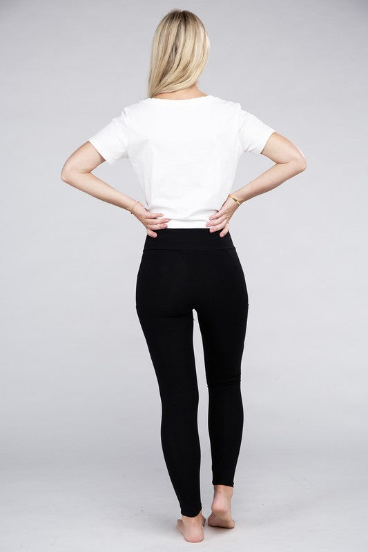 Ambiance Active Leggings Featuring Concealed Pockets