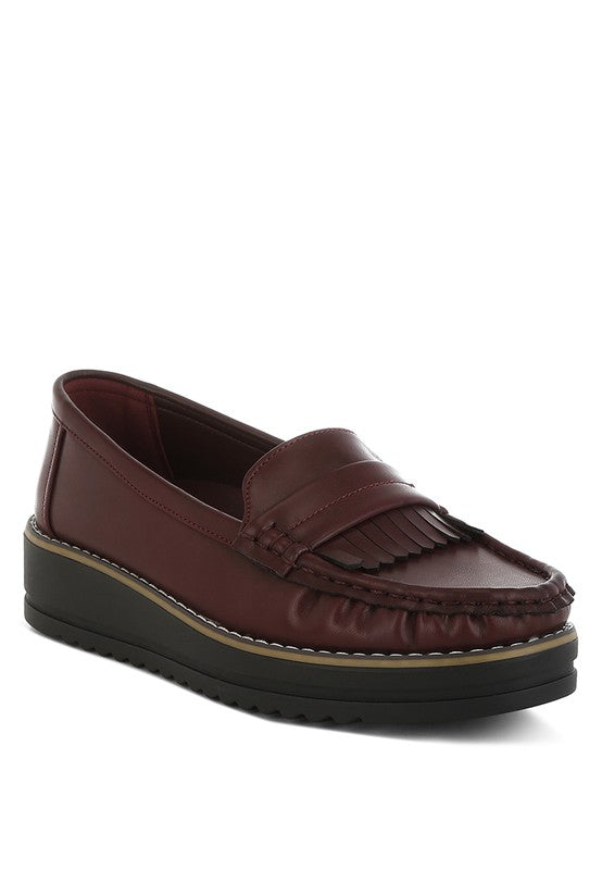 London Rag Croyda Fringed Nubuck Loafers