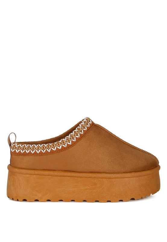 London Rag Jesters Embroidered Platform Classic Slip-On