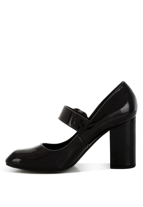 London Rag Primula Mary Jane Block Heel Pumps