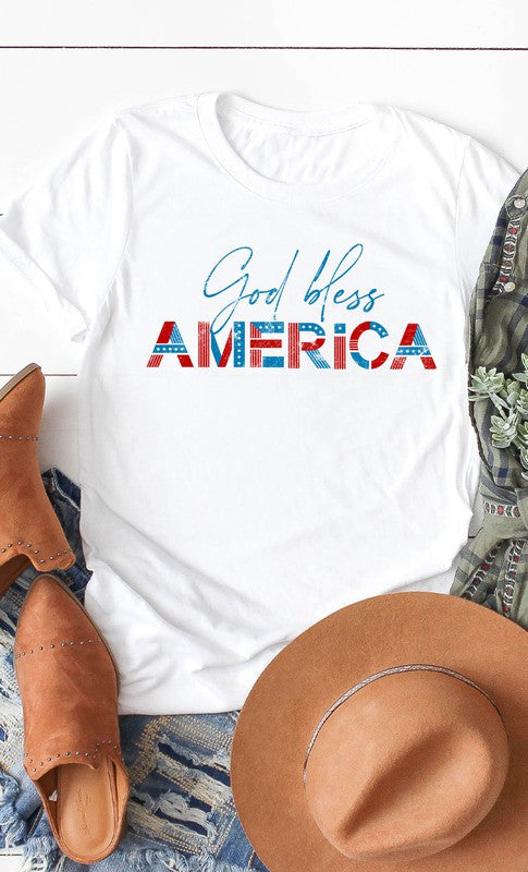 God Bless America Graphic Tee PLUS