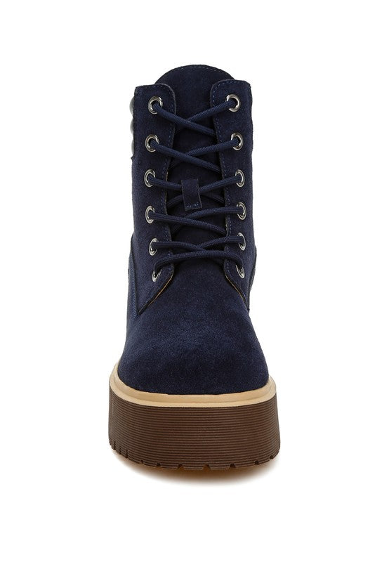 London Rag Parula High Ankle Suede Boots