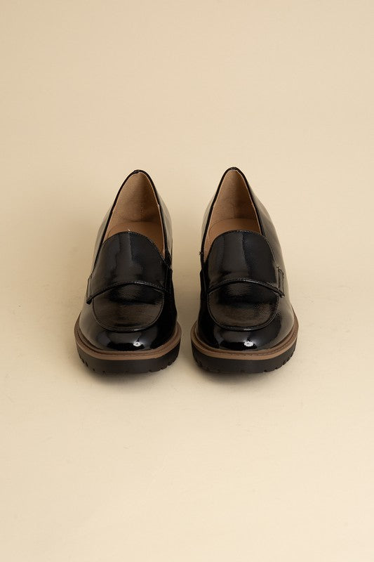 Chunk Heel Smart Loafers