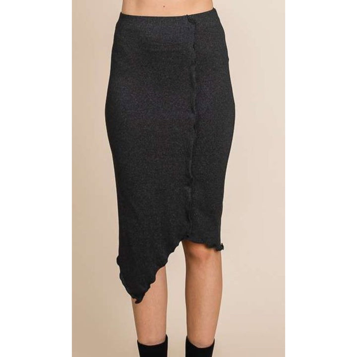 MERROW TRIM ASYMMETRIC HEM SKIRT - Boho Soho