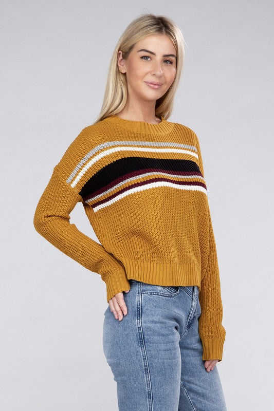 Ambiance Striped Pullover Sweater