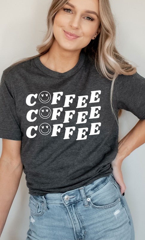 Smiley Coffee Graphic Tee