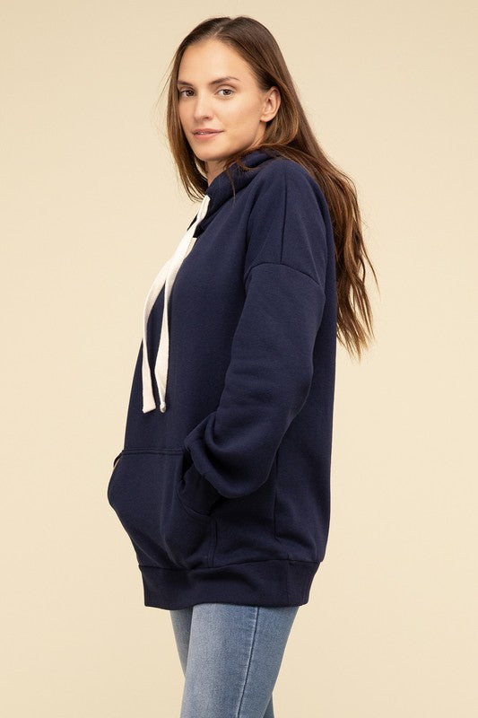 Zenana Oversized Hoodie Longline Sweatshirt