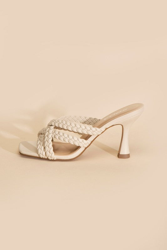 KELLAN-S Double Cross Braided Heels