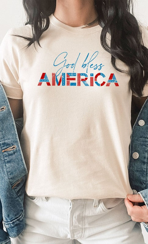 God Bless America Graphic Tee PLUS