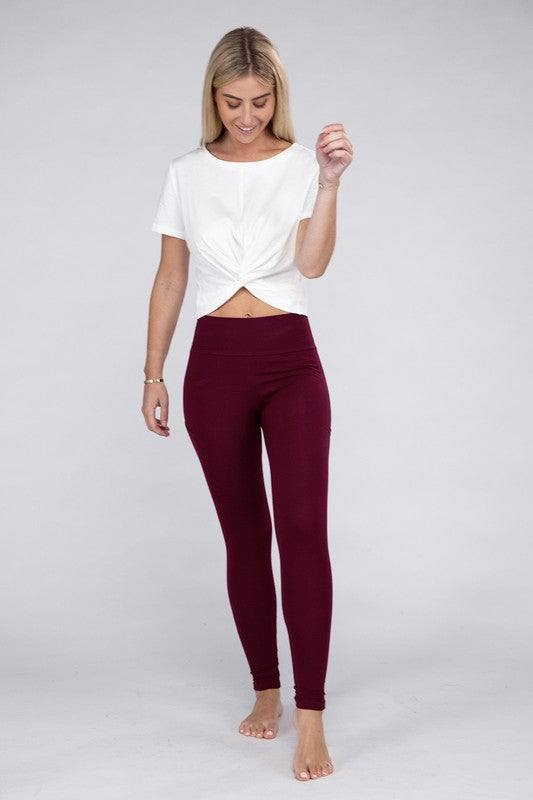 Ambiance Active Leggings Featuring Concealed Pockets