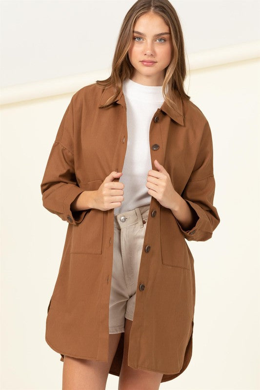 HYFVE Sweet Fling Oversized Shirt Jacket